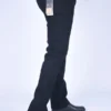 Jean Burberry Coupe Normal en denim stretch confortable Ref-BU09118 ( Noir )