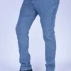 Pantalons Boss Classique en denim stretch confortable Ref-BC8817 ( Bleu Sky) – Image 5